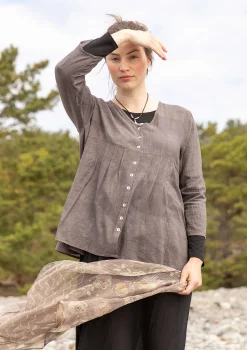 Blusar-Gudrun Sjödén Blus "Samira" i ekologisk bomull Svartkashish