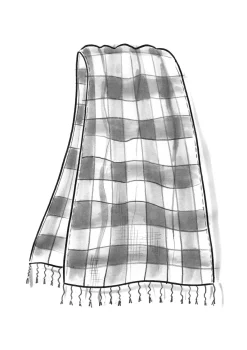 Accessoarer-Gudrun Sjödén Garnfärgad sjal 