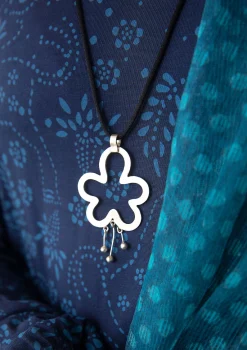 Accessoarer-Gudrun Sjödén Halsband "Orchid" i Silver