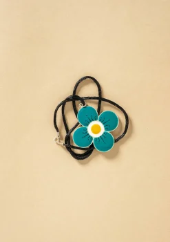 Accessoarer-Gudrun Sjödén Halsband "Ulla" i silver Teal