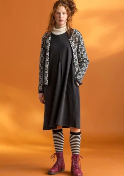 Koftor-Gudrun Sjödén Kofta "Freja" i ekologisk/återvunnen bomull Svart