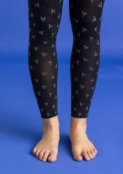 Accessoarer|Leggings-Gudrun Sjödén Leggings "Fjät" i återvunnen polyamid Svart