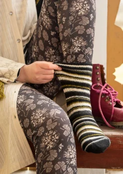 Accessoarer-Gudrun Sjödén Raggsocka i lammull/återvunnen ull Svart