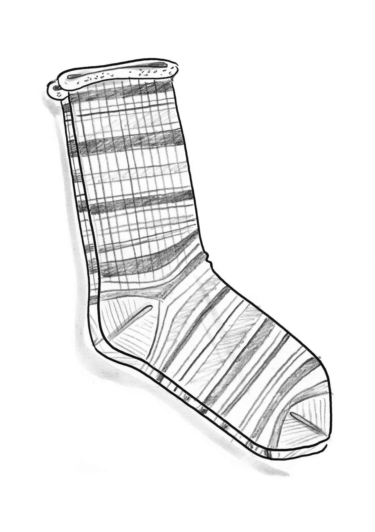 Accessoarer-Gudrun Sjödén Raggsocka i lammull/återvunnen ull Tomat
