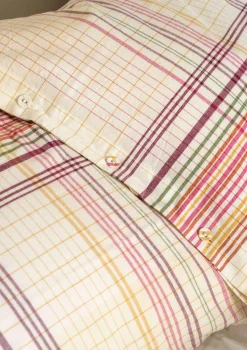 Kuddar & Kuddfodral|Sovrum-Gudrun Sjödén Örngott "Rainbow" i ekologisk bomull Fläderblom