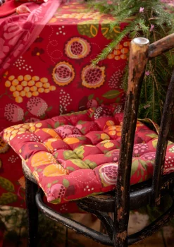 Kök & Matplats-Gudrun Sjödén Sittdyna "Fruits" i ekologisk bomull Tomat