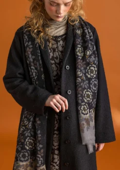 Accessoarer-Gudrun Sjödén Sjal "Astrid" i ull Svart