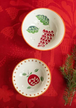 Keramik & Glas|Kök & Matplats-Gudrun Sjödén Skål "Fruits" i keramik, 2-pack Tomat