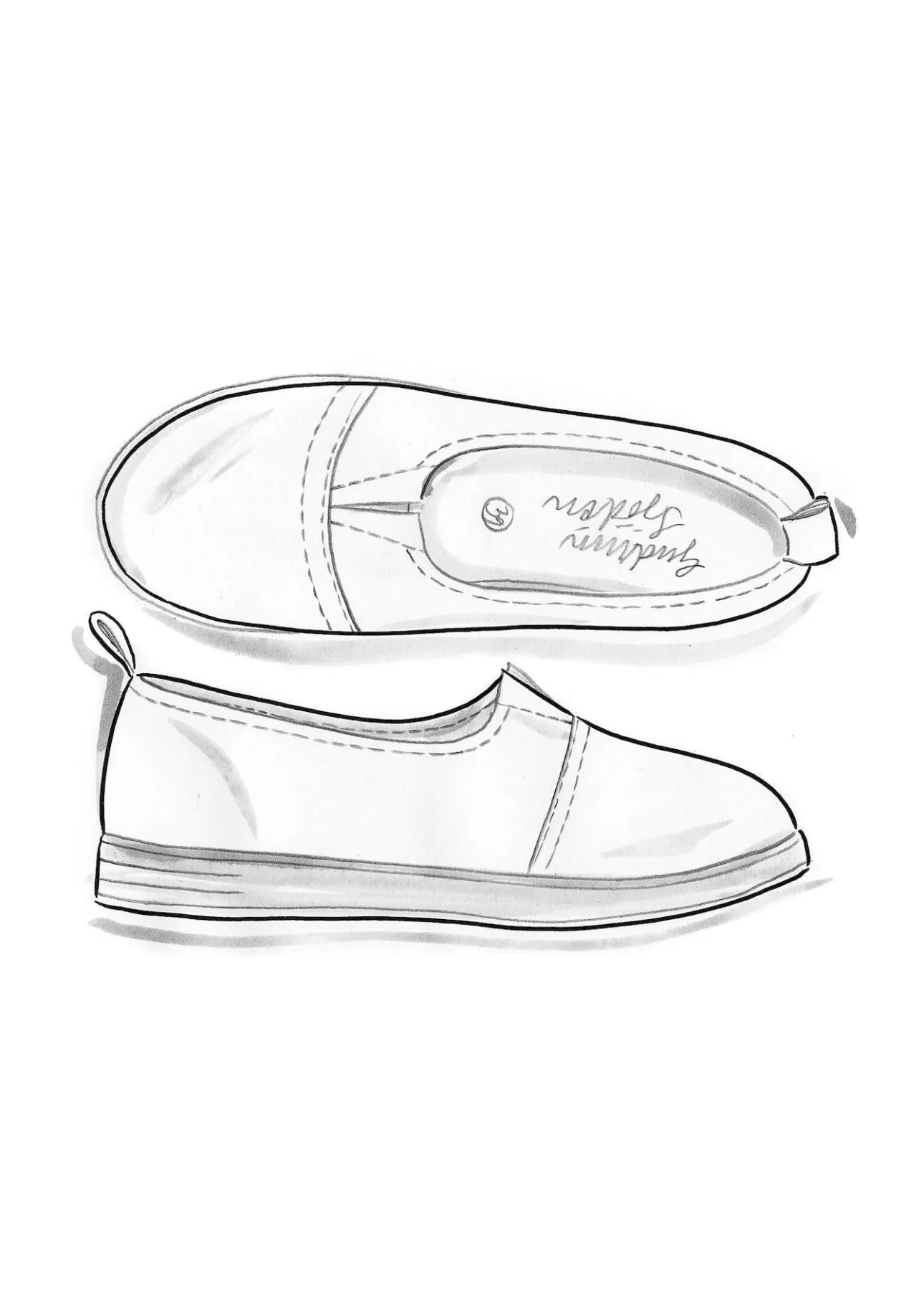 Skor-Gudrun Sjödén Sko i nubuck Malakit