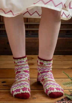 Accessoarer-Gudrun Sjödén Socka "Twinkle" i ullfrotté Oblekt