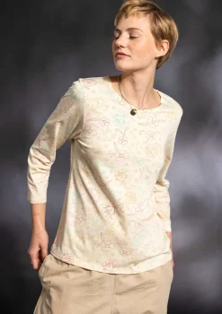 Toppar & Tröjor-Gudrun Sjödén Top "Carmen" i ekologisk bomull/modal Vanilj