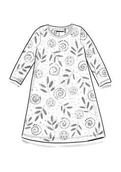 Klänningar-Gudrun Sjödén Trikåklänning "Bhumika" i ekologisk bomull/modal Ananas
