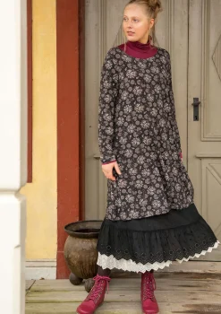 Klänningar-Gudrun Sjödén Trikåklänning "Pelargon" i lyocell/elastan Svart