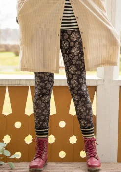 Leggings-Gudrun Sjödén Trikåleggings "Pelargon" i lyocell/elastan Svart