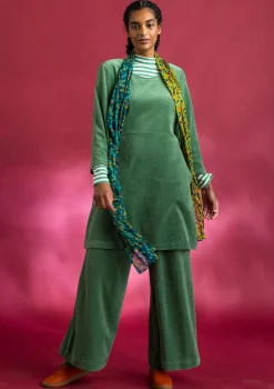 Byxor-Gudrun Sjödén Velourbyxor i ekologisk bomull/återvunnen polyester Havsgrön