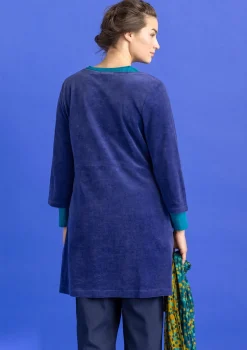Tunikor-Gudrun Sjödén Velourtunika i ekologisk bomull/återvunnen polyester Viol