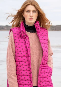 Västar-Gudrun Sjödén Väst "Susan" i återvunnen polyester Cerise