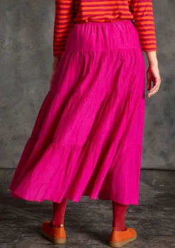 Kjolar-Gudrun Sjödén Vävd kjol i bomull/siden Cerise