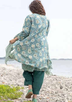 Klänningar-Gudrun Sjödén Vävd klänning "Kamala" i ekologisk bomull Hopper